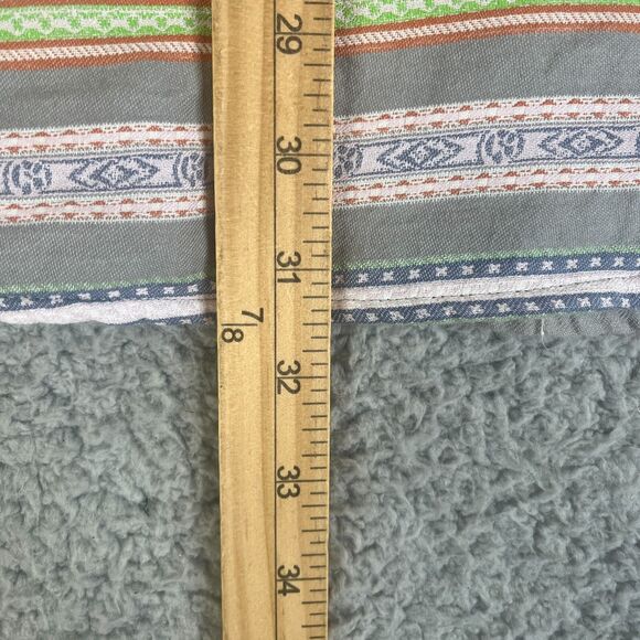 Carbon2Cobalt Shirt Mens XL Gray Green Button Short Sleeve Pocket  Aztec Tribal - Picture 10 of 12